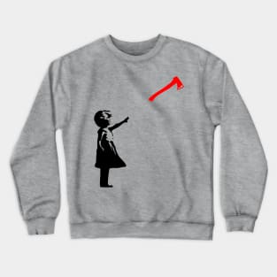 The Axe Shoppe | Banksy Axe Girl Crewneck Sweatshirt